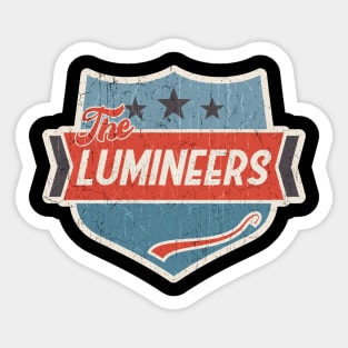 the lumineers vintage art Sticker